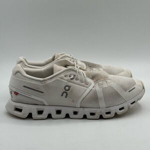 On cloud 5 Men's pearl White running Shoes size 7.5